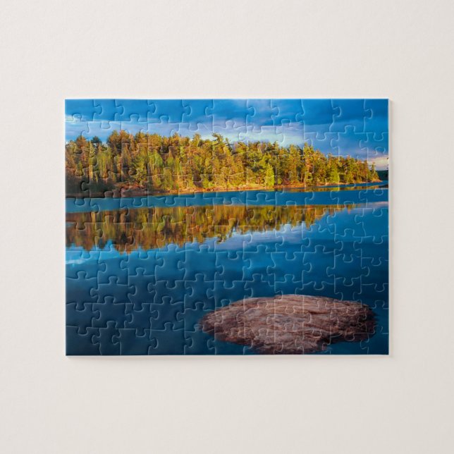Early Evening reflections in the boundry waters Jigsaw Puzzle (Horizontal)