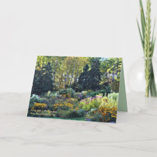 Early Fall in the Gardens Greeting Card