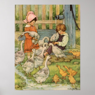 Early Farm Scenes Poster