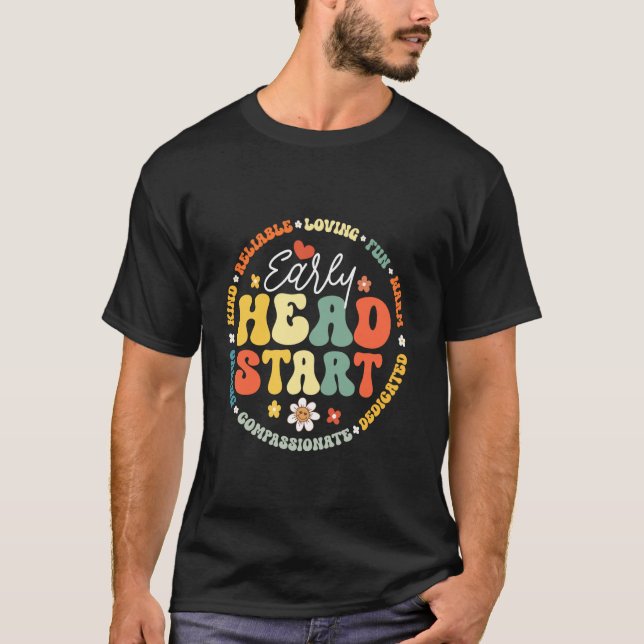 Early Head Start Squad Homeschool Teacher Headstar T-Shirt (Front)
