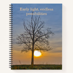 Early Light Endless Possibilities Sunburst Notebook