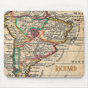 Early Map of South America Personalize Mouse Pad