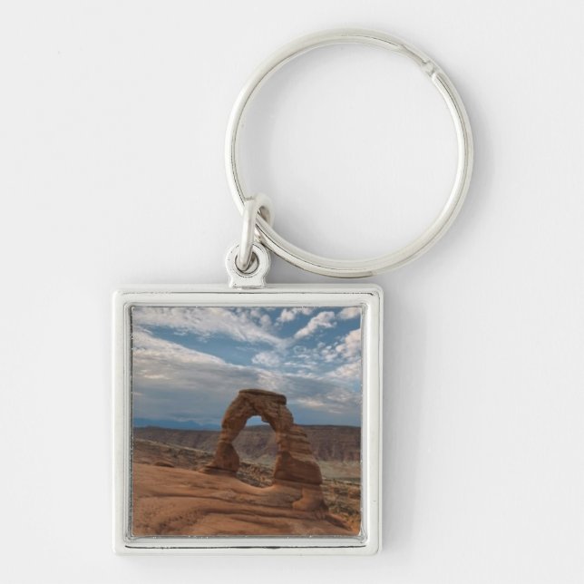 Early Morning at Delicate Arch Keychain (Front)