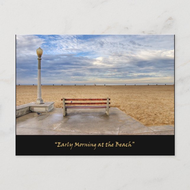 "Early Morning at the Beach" Postcards (Front)