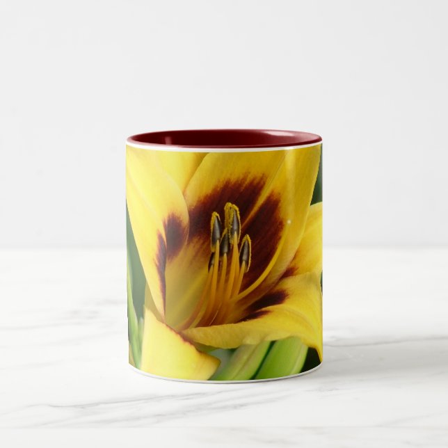 Early Morning by Nature Bug Two-Tone Coffee Mug (Center)