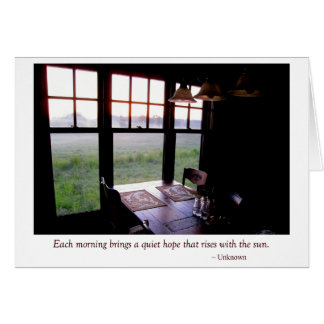 Early Morning Country Kitchen Breakfast Table