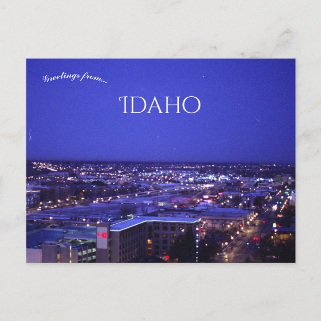 Early Morning in Boise Idaho Postcard (Front)