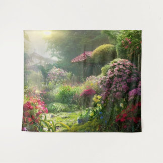 Early Morning in the Garden Tapestry
