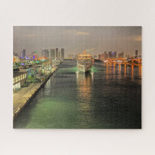 Early Morning in the Port of Miami, Florida Jigsaw Puzzle