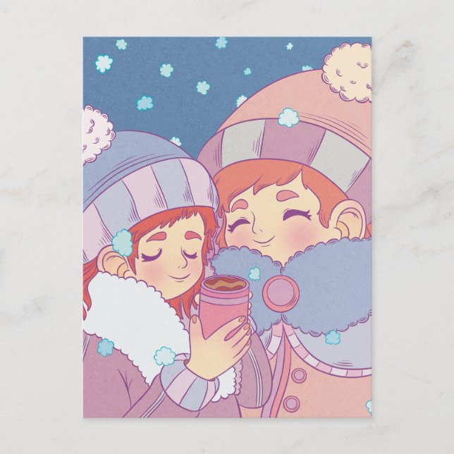 Early Morning in the Winter Postcard (Front)