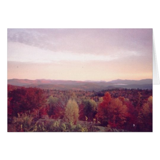 "Early morning mist, October 15, 2008" Card