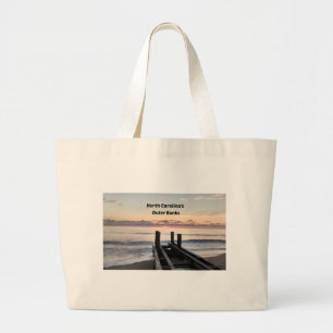 Early morning over the Outer Banks of NC Large Tote Bag