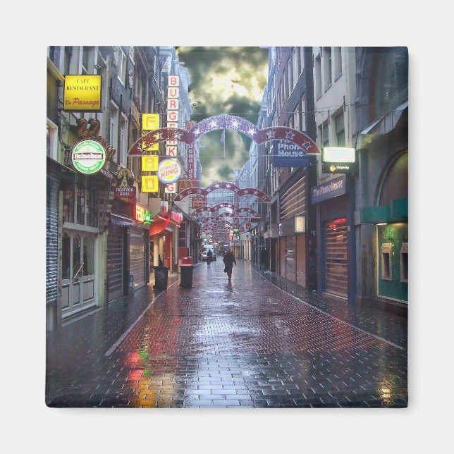 Early Morning Rain -- Amsterdam in November Magnet (Front)