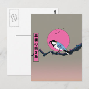 Early morning songbird postcard