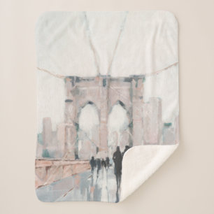 Early Morning Stroll - New York Sherpa Blanket