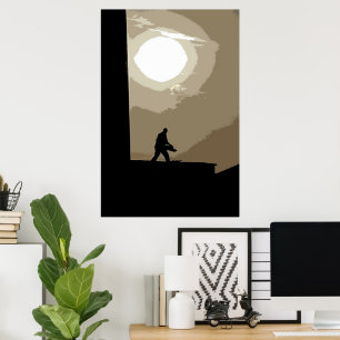Early morning worker poster