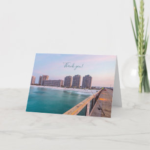 Early Navarre Beach Florida Fishing Thank You Card
