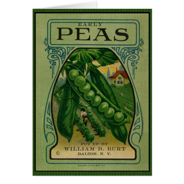 Early Peas Vintage Seed Packet (Front)