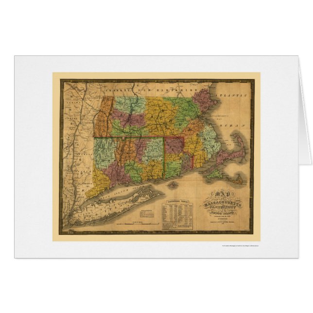 Early Railroad Map 1831 (Front Horizontal)
