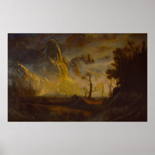 Early Snow in Yosemite Valley, Sentinel Rock Poster