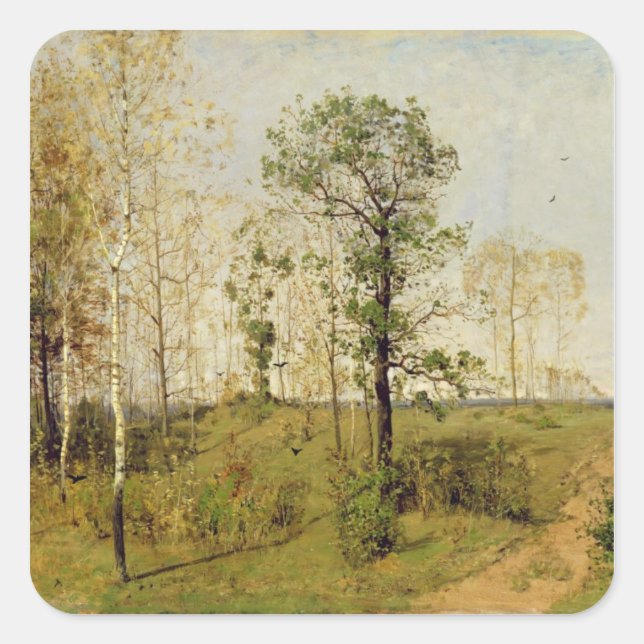 Early Spring at Weimar, 1876 Square Sticker (Front)