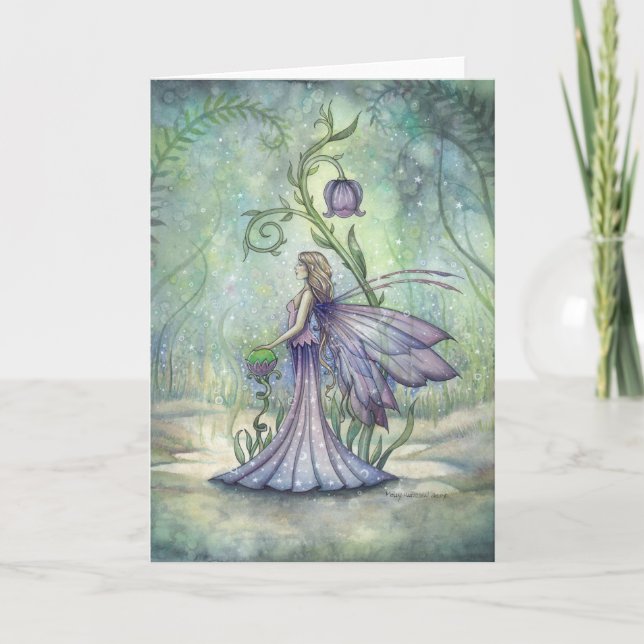 Early Spring Fairy Fantasy Art by Molly Harrison Card (Front)