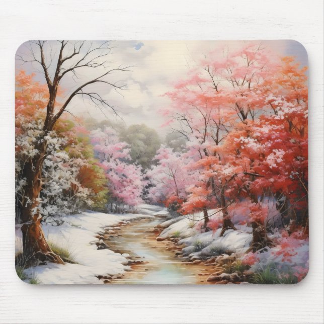 Early Spring Landscape Mouse Pad (Front)