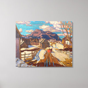 Early Spring, Quebec A. Y. Jackson Canvas Print