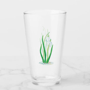 Early Spring Snowdrops  Glass