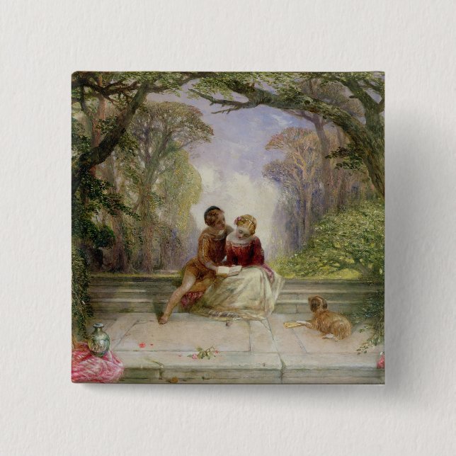 Early Summer 2 Inch Square Button (Front)