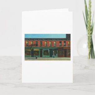 Early Sunday Morning - Edward Hopper Card