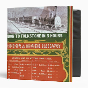 Early timetable for the London to Dover Railway Binder
