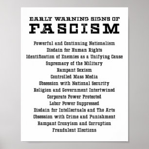 Early Warning Signs Of Fascism Activist Resist Gif