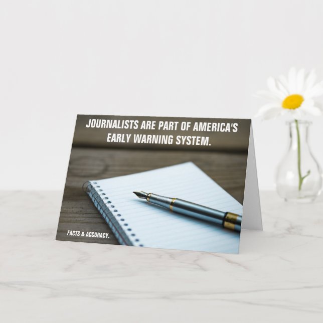 Early Warning System Journalist Greeting Card (Small Plant)