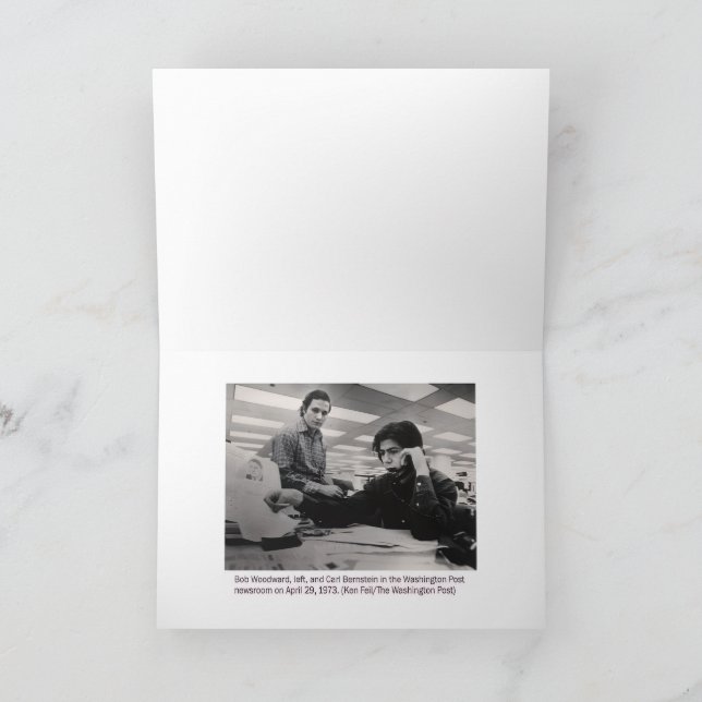 Early Warning System Journalist Greeting Card (Inside)