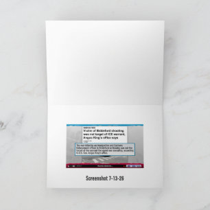 Early Warning System Journalist Greeting Card