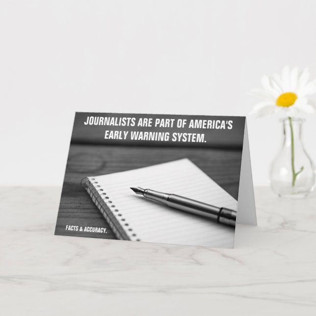 Early Warning System Journalist Greeting Card (Small Plant)