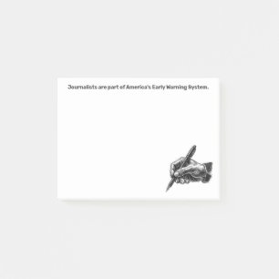 Early Warning System Journalist Post-it® Notes