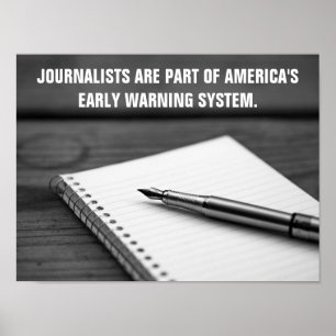 Early Warning System Journalist Poster