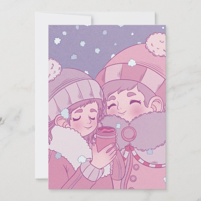 Early Winter Snowfall Holiday Card (Front)