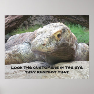 Earn Customer Respect - Employee Motivational Poster