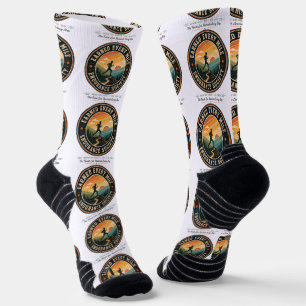 Earn Every Mile Endurance Trail Runner Retro Tee Socks