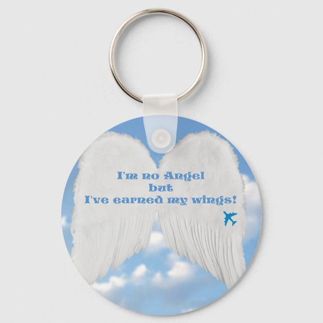 Earned WIngs Keychain (Front)