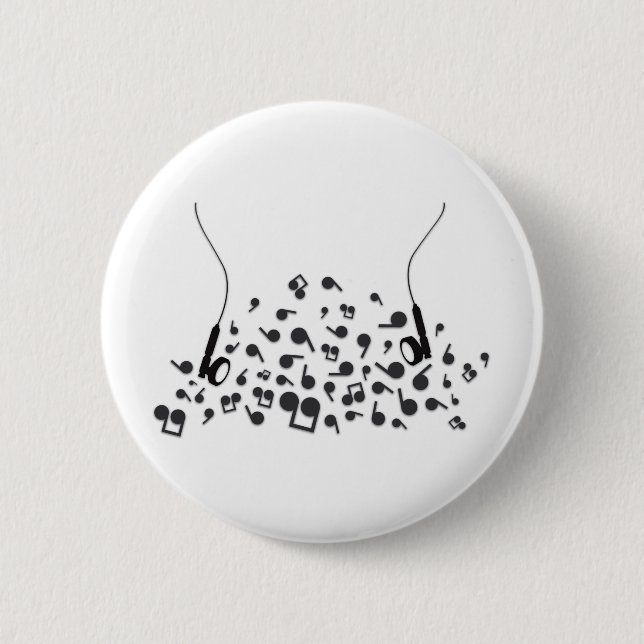 Earphones 2 Inch Round Button (Front)
