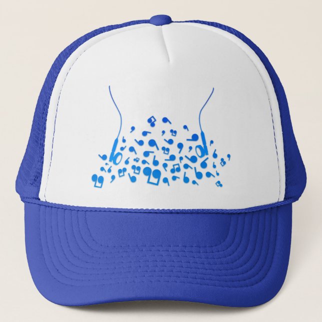 Earphones Trucker Hat (Front)