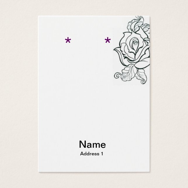 Earring Card Blank/ tattoo and leapord (Front)