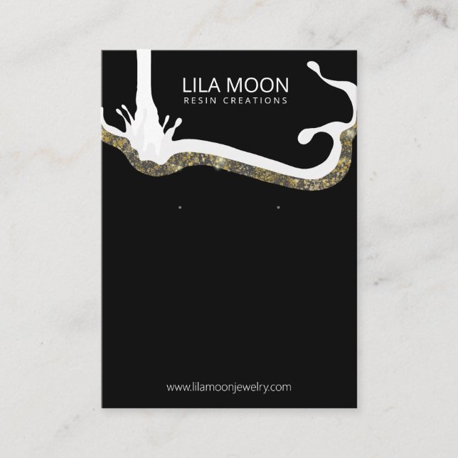 Earring Cards For Resin Jewellery (Front)