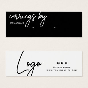 Earring Display Business Card