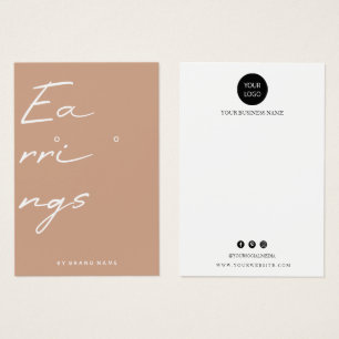 Earring Display Business Card