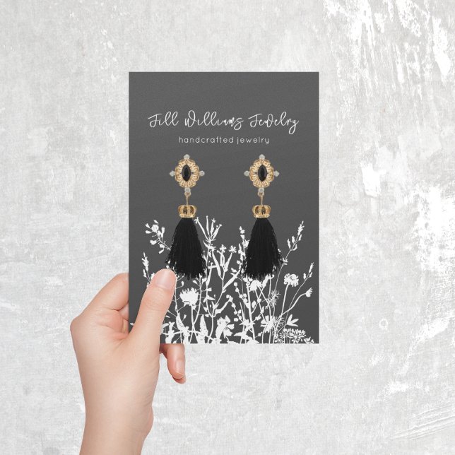 Earring Display Card • Earthy Floral Logo (Creator Uploaded)